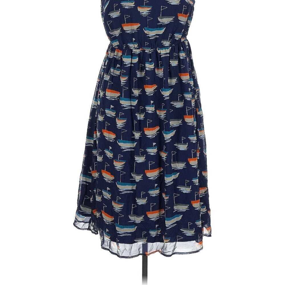 NEW ModCloth "Sailboat Ships Surprise" Essential Midi Dress - Picture 3 of 5